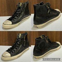 ＣＯＮＶＥＲＳＥ Ｊｏｈｎ ｖａｒｖａｔｏｓ ハイカット コンバース レザー スニーカー ２７．５ｃｍ 箱付 専用袋 靴/247_画像3