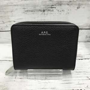 Ａ．Ｐ．Ｃ アーペーセー 二つ折り 財布 コンパクト 小銭入れ ブラック シンプル 鞄/208