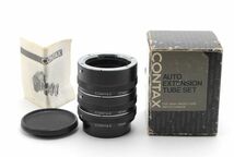 #2114◆送料無料◆CONTAX コンタックス 接写リング 13mm 20mm 27mm AUTO EXTENSION TUBE SET 元箱_画像1