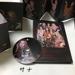 送料込み　TWICE　CD　ディスク　サナ　THE 9TH MINI ALBUM　☆MORE & MORE☆　7曲　A ver.　韓国盤　K-POP