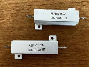 DEL RITMO　メタルクラッド抵抗　１６Ω　中古　２個セット