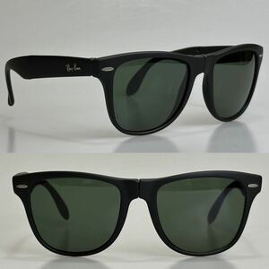 良品!!B&L Ray-Ban レイバン★フォールディング ウェイファーラー2 マットブラック ★ビンテージ 廃盤品 ボシュロム USA FE