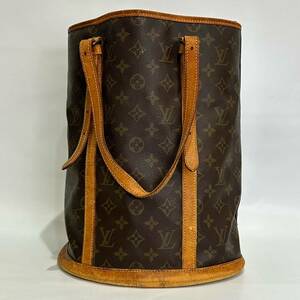 LOUIS VUITTON ルイヴィトン M42236 モノグラム バケットGM バケツ型 ショルダーバッグ トートバッグ レディース ブラウン