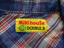 ●ミキハウス miki house DOUBLE.B 長袖シャツ 100●0224●_画像2