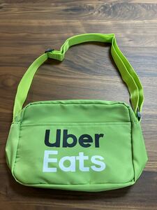 Ubereats with logo shoulder pouch ( green )