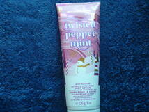 BATH & BODY WORKS TWISTED PEPPER MINT BODY CREAM 新品　 836