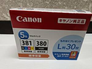 3516)新品未開封 Canon キヤノン 純正インクカートリッジ BCI-381＋380/5MP 5色マルチパック 