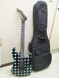 3498) KRAMER NightSwan Black with Blue Polka Dot クレイマー クレーマー エレキギター