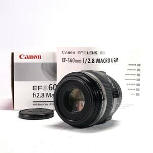 1スタ Canon EF-S 60mm F2.8 Macro USM キヤノン 単焦点 マクロ レンズ 美品 1円 24B ヱOA4