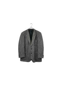 DAKS gray wool jacket ダックス テーラードジャケット ウール 総柄 グレー系 サイズ100AB7 メンズ ヴィンテージ 8