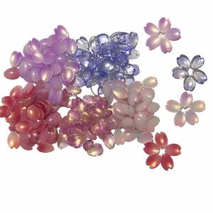 チャーム　ビーズ　桜　ハンドメイド　パーツ　ピアス　DIY アクセサリー 材料　手芸　在庫処分