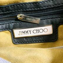 ★即決★ ジミーチュウ JIMMY CHOO ハンドバッグ スカイバッグ ブラック×シルバー スタッズ スター 星 BK 黒 レザー ワンショルダー_画像10