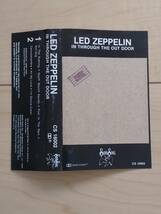 led zeppelin in through the out door レッド ツェッペリン イン スルー ジ アウト ドア カセット_画像2