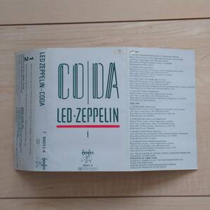 led zeppelin coda レッド ツェッペリン コーダ 最終楽章 カセットの画像2