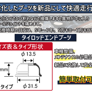 セレナ C25 NC25 CC25 CNC25 タイロッド エンド ブーツ 2個セット 大野ゴム H17.05～H22.11 ネコポス 送料無料の画像2