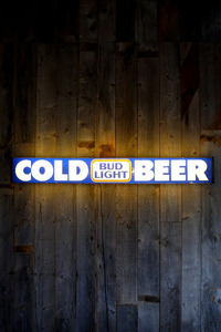 ビンテージBUDLIGHTCOLDBEERライトサイン [golw-84]検アメリカ/USA/インテリア/雑貨/コレクション雑貨/照明/インテリア雑貨/1980年代壁掛け