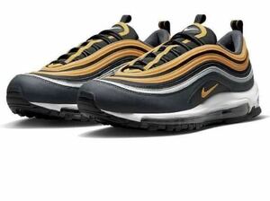 Nike DX0754-002 Air Max 97 Black/Anthracite/Wolf Gray/University Goldサイズ27.5センチ