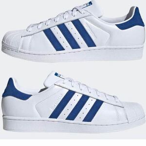 Adidas EE8595 Superstar Running White/College Royal/Running Whi, Japan Domestic Genuine サイズ22.5cm