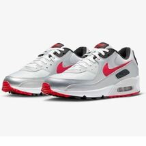 Nike DX4233-001 Air Max 90 Photon Dust/Metallic Silver/Black/University Redサイズ27㌢_画像1