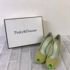 *[ stock disposal ]PINKY&DIANNE Pinky and Diane pumps green group size 35 lady's heel approximately 11cm*02-102p