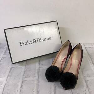 *[ stock disposal ]PINKY&DIANNE Pinky and Diane pumps dot pink series 34 1/2 heel approximately 8cm*02-101p