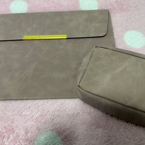パソコンケース 持ち運び用 くすみピンク