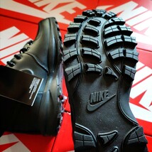 新品 正規品 NIKE ナイキ マノア レザー スニーカー ブーツ 黒 ブラック アウトドア キャンプ 26.5cm US8.5 箱付き_画像7