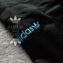 新品 正規品 adidas originals アディダス オリジナルス ジャージ 上下セット ジャケット パンツ セットアップ 刺繍 黒 上 O (XL) 下 L_画像9