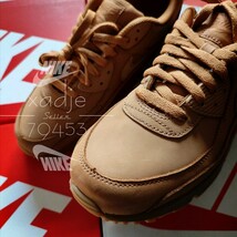 新品 正規品 NIKE ナイキ AIR MAX 90 PRM WINTER エアマックス 90 プレミアム FLAX ウィート ガムソール 27cm US9 箱付き_画像5