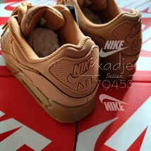 新品 正規品 NIKE ナイキ AIR MAX 90 PRM WINTER エアマックス 90 プレミアム FLAX ウィート 28.5cm US10.5 箱付き ガムソール_画像7