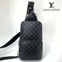 1円【新品未使用】 LOUIS VUITTON ルイヴィトン ダミエグラフィット アヴェニュー スリングバッグ ボディバッグ バッグ N41719レザーメンズ_画像1