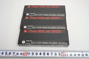 G STYLE SUPER LCG リポバッテリー LiPo 7.6V 6000mAh 150C 45.360Wh 3点セット