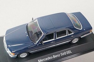 MINICHAMPS ミニチャンプス 1/43 Mercedes Benz メルセデスベンツ 560SEL ダークブルー B66040245