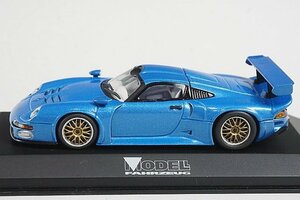 PMA ミニチャンプス 1/43 Porsche ポルシェ 911 GT1 スペシャル エディション Modell Fahrzeug ブルーメタリック 特注品