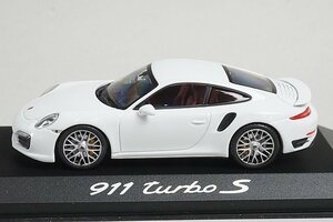 PMA ミニチャンプス 1/43 Porsche ポルシェ Turbo ターボ S ホワイト ディーラー特注 WAP0208900E