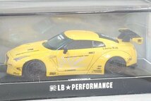 LB★PERFORMANCE 1/64 LIBERTY WALK LB-WORKS R35 GT-R イエロー_画像1