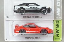 Hot Wheels ホットウィール ポルシェ 911 GT3 RS / トヨタ AE86 カローラ / スープラ / マツダ RX-7 など11点セット_画像3