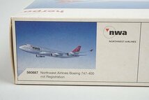 ★ herpa ヘルパ 1/400 B747-400 nwa ノースウエスト航空 N661US 560887_画像10