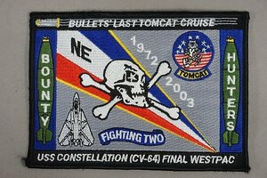 ★ 第2戦闘飛行隊 BOUNTY HUNTERS 1972 2003 USS CONSTELLATION CV64 FINAL WESTPAC アメリカ海軍 空母 ワッペン/パッチ ベルクロなし