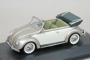 ミニチャンプス PMA 1/43 VW フォルクスワーゲン 1200 カブリオレ 1951-52 anthracite / cream 430052034