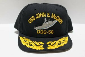 ▽♪ NEW ERA ニューエラ 自衛隊グッズ キャップ 識別帽 アメリカ海軍 ミサイル駆逐艦 DDG-56 ミリタリー/サバゲー 黒 MEDIUM-LARGE