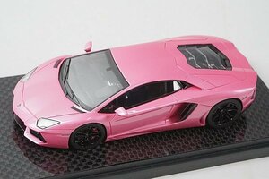 メイクアップ 1/43 Lamborghini ランボルギーニ AVENTADOR アヴェンタドール LP700-4 パールピンク RACCOON特注 20台限定 EM225R