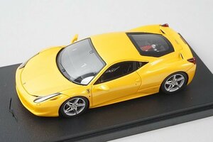 メイクアップ EIDOLON アイドロン 1/43 FERRARI フェラーリ 458 ITALIA イタリア 2010 パールイエロー ※ワイパー破損有り EM211A2