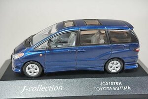 京商 KYOSHO 1/43 TOYOTA トヨタ エスティマ ブルーブラックマイカ Jコレクション JC01076K