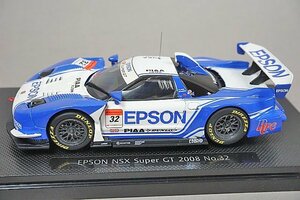 EBBRO エブロ 1/43 エプソン NSX スーパーGT500 2008 #32 ホワイト/ブルー 44051