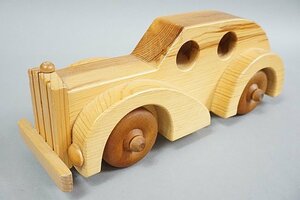 アンティーク 木製 クラシックカー カナダ製 全長約27cm ※本体のみ