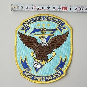 ★ アメリカ海軍 第7戦隊 7TH FLEET READY POWER FOR PEACE ワッペン / パッチ ベルクロなしの画像4