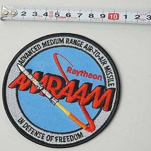 ★ Raytheon AMRAAM 中距離空対空ミサイル アメリカ ワッペン / パッチ ベルクロなしの画像4