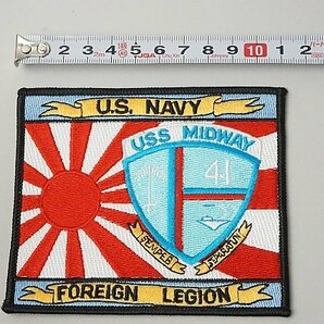 ★ USS MIDWAY 米海軍 極東派遣記念 ワッペン / パッチ ベルクロなしの画像4