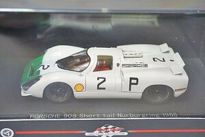 EBBRO エブロ 1/43 Porsche ポルシェ 908 ショートテール ニュルブルクリンク 1968 #2 ホワイト/グリーン 43738